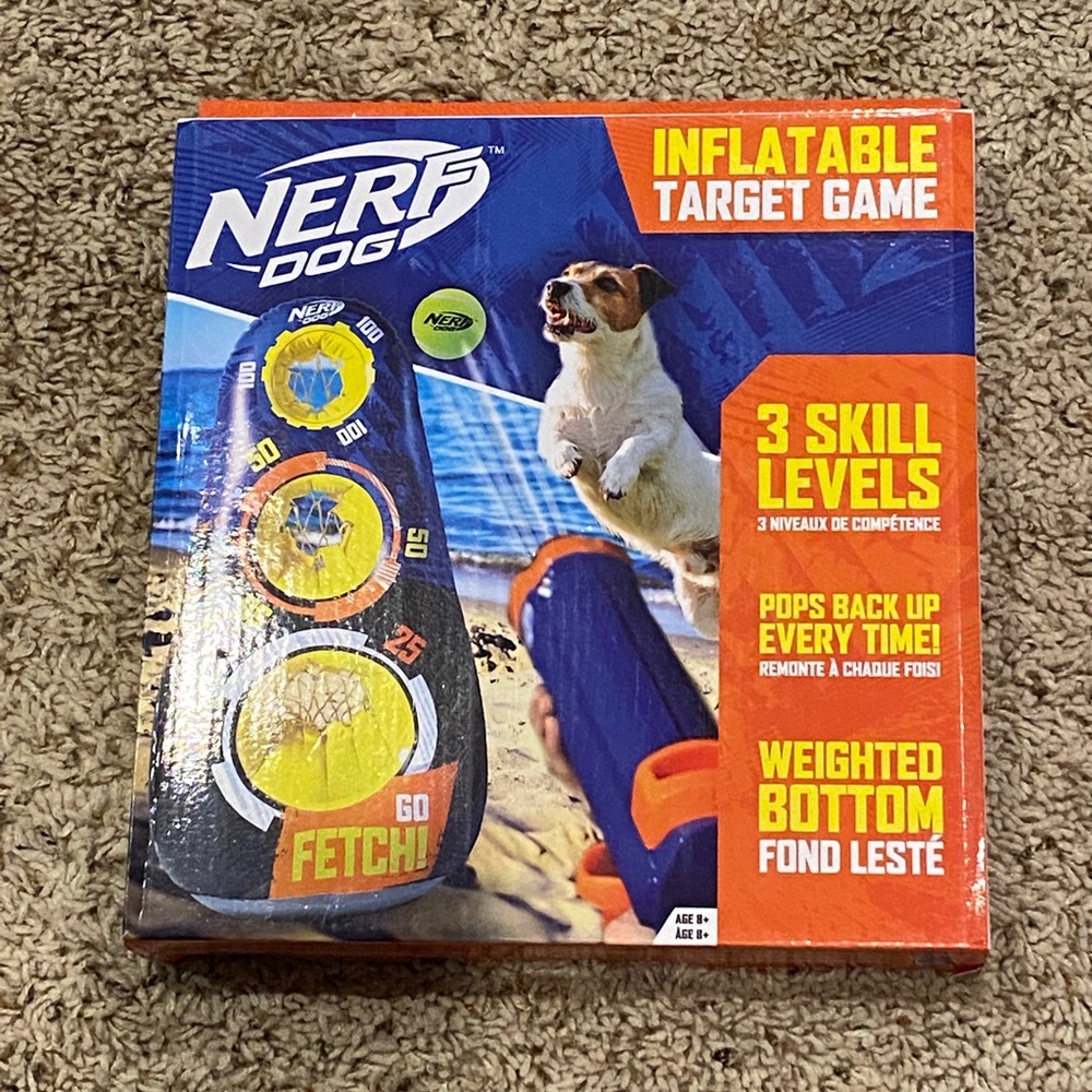 Hasbro Nerf Dog Inflatable Target Game New in Box - Picture 2 of 4